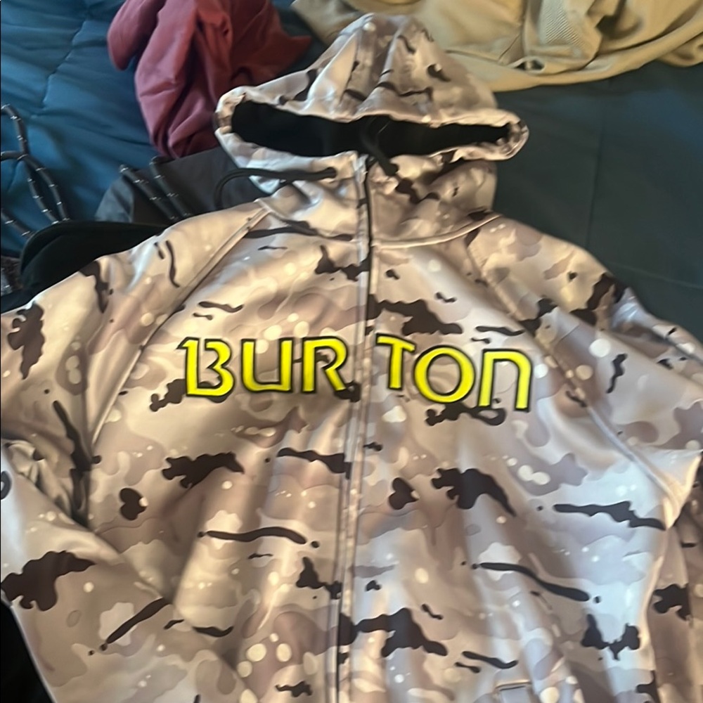 Burton Gray Sweatshirt Cozy Hoodie